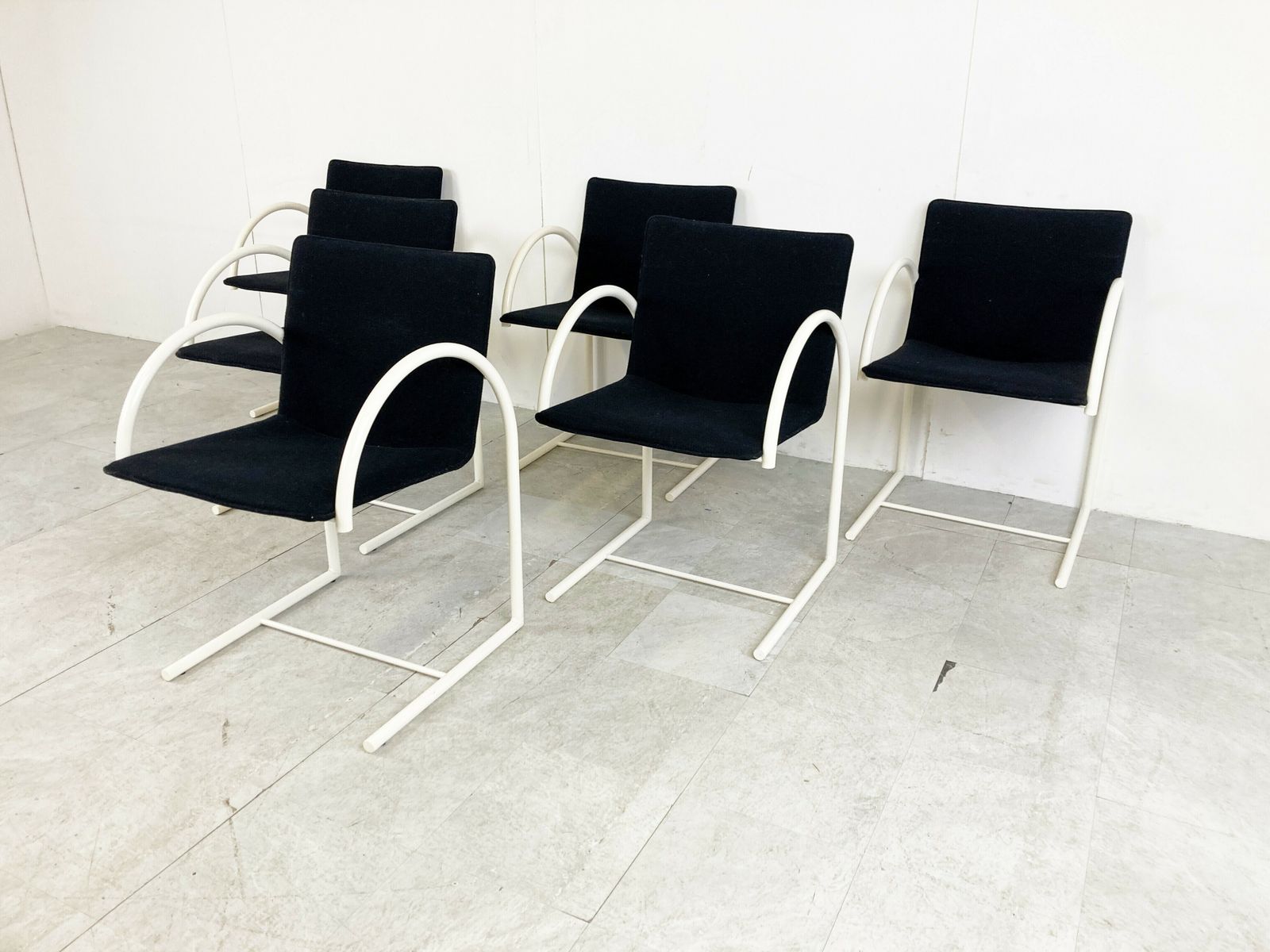 Postmodern Cirkel Dining Chairs By Metaform, 1980s, Set Of 6 photo Furniture