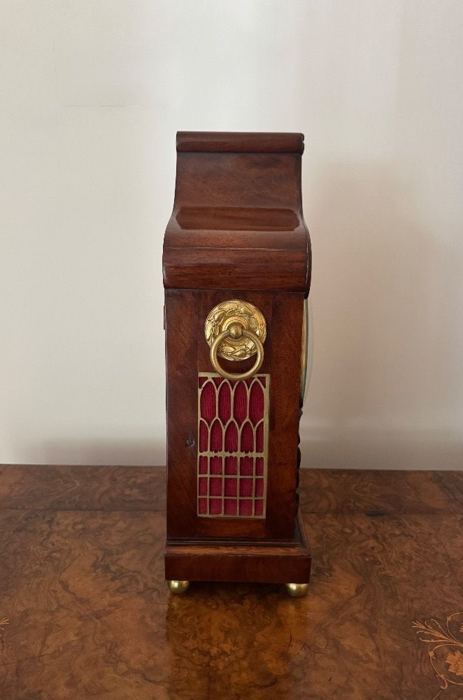 Outstanding Quality Antique Mahogany Bracket Clock photo vintage