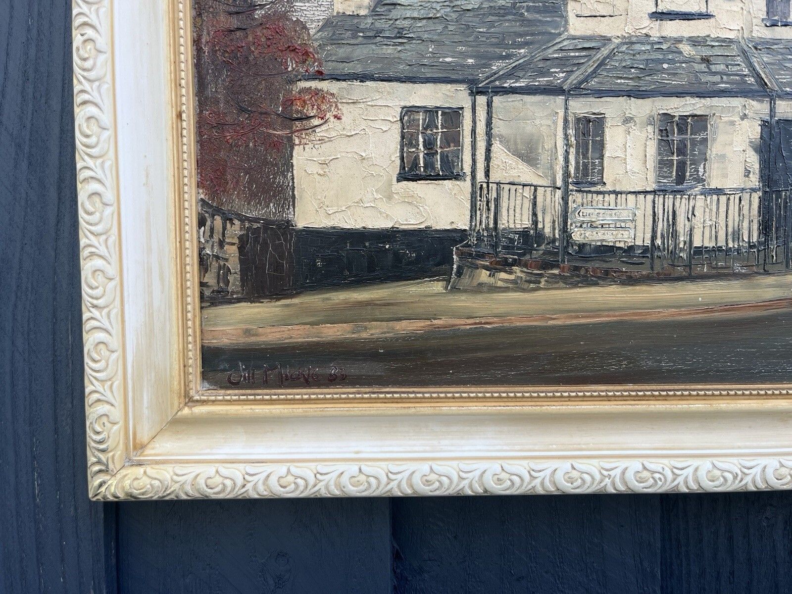 Original Jill Mickle Framed Oil Painting Womens Institute Llanfairpwll Anglesey photo Art