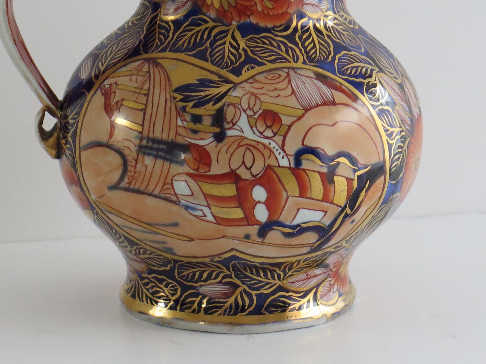 Home Decor Georgian Masons Ironstone Jug Or Pitcher In School House Ptn Rare Shape, Ca 1815 photo