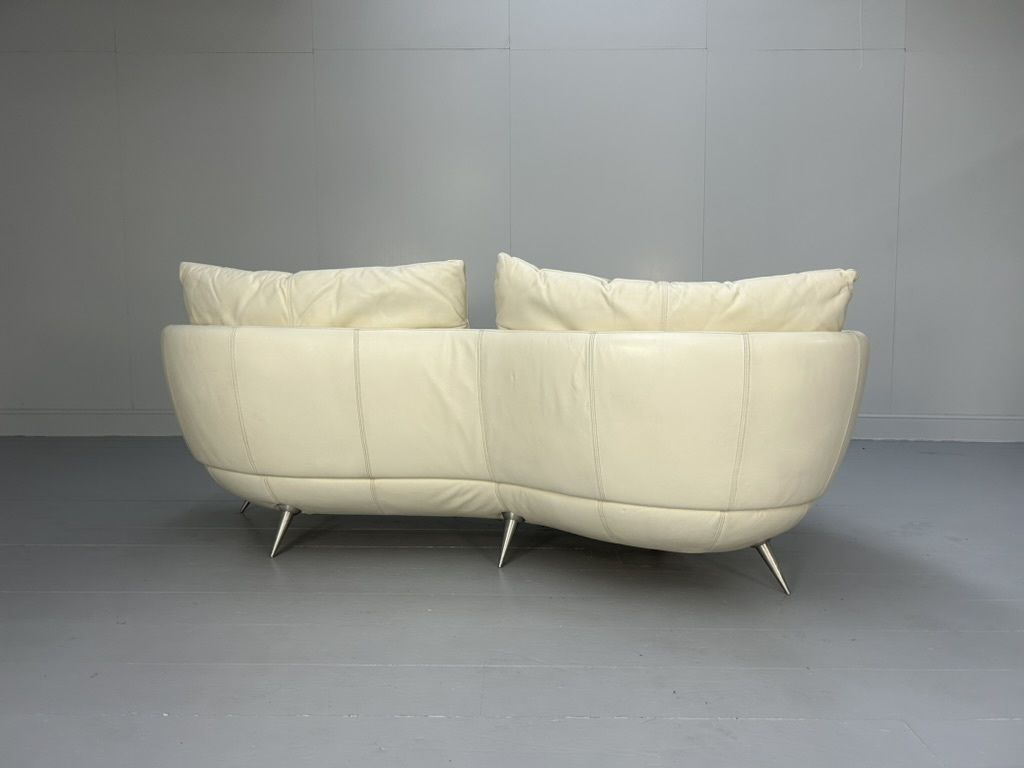 De Sede “Ds 102 Shell” 3 Seat Sofa – In Pale Leather photo buy