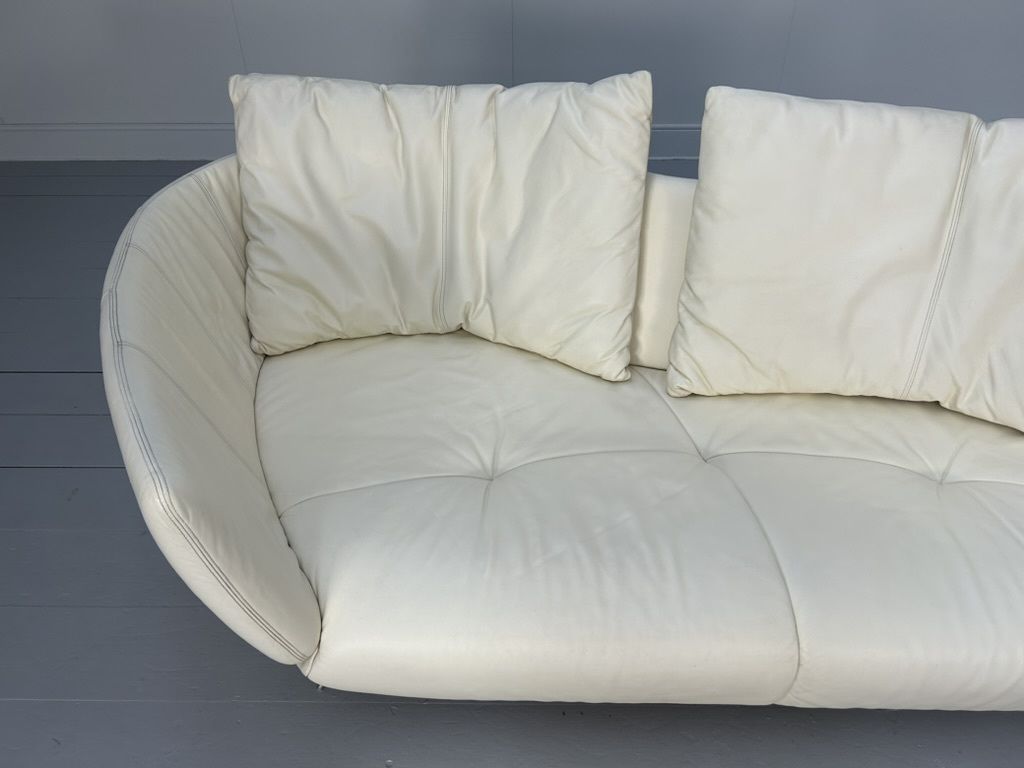 photo vinterior De Sede “Ds 102 Shell” 3 Seat Sofa – In Pale Leather