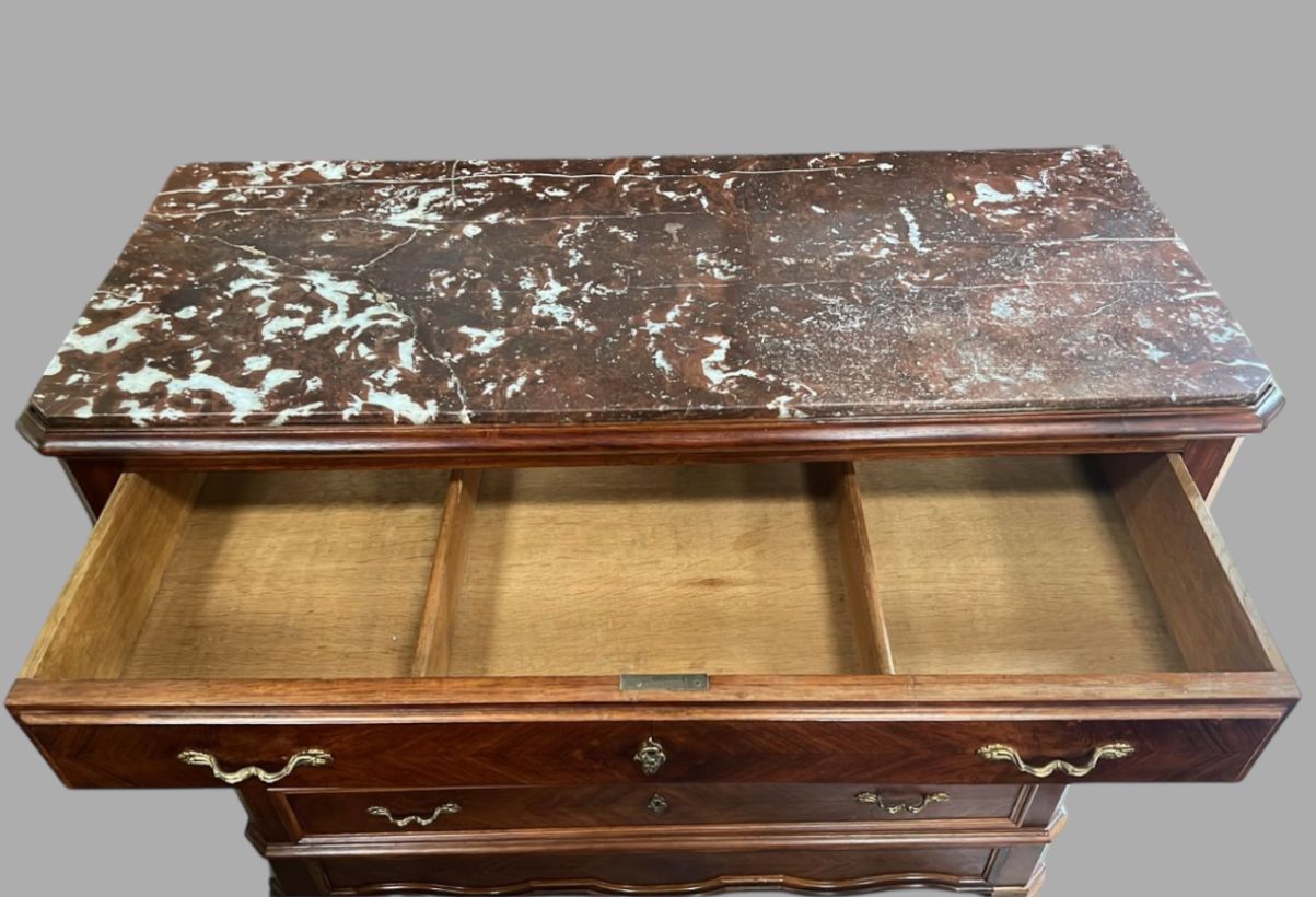 A C19th French Marble Topped Commode photo for sale
