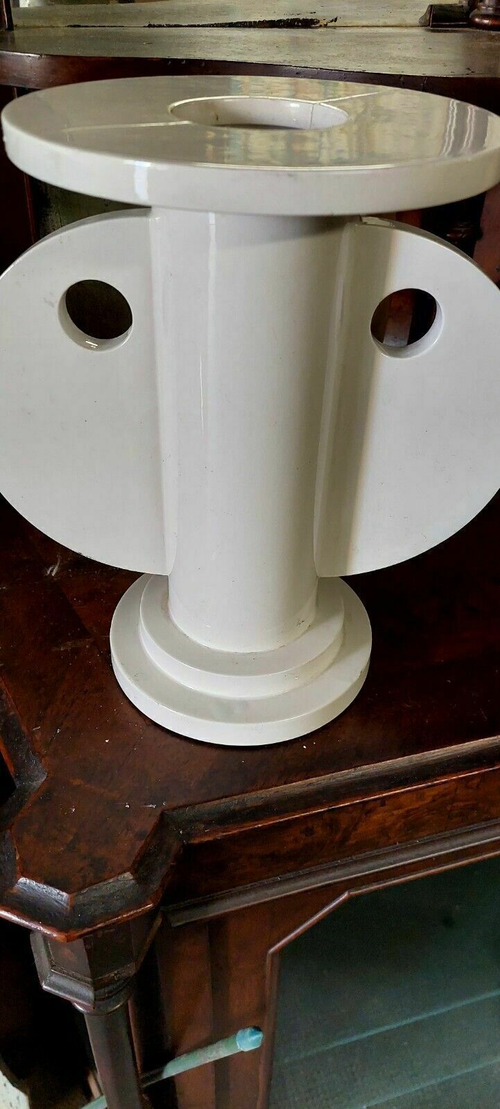 Rare White Ceramic Vase Design Nathalie Du Pasquier For Alessio Sarri 1989 photo 260.0