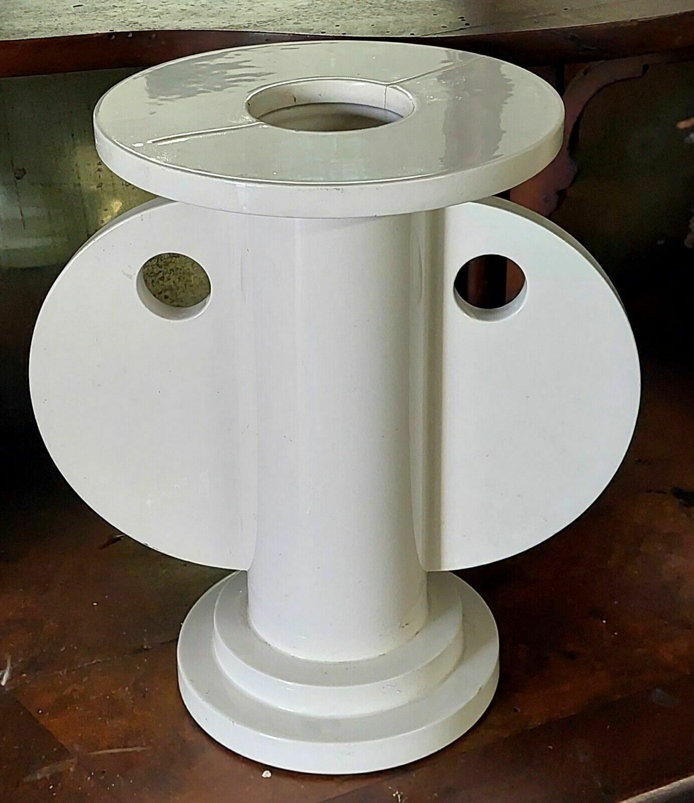 Rare White Ceramic Vase Design Nathalie Du Pasquier For Alessio Sarri 1989 photo vintage