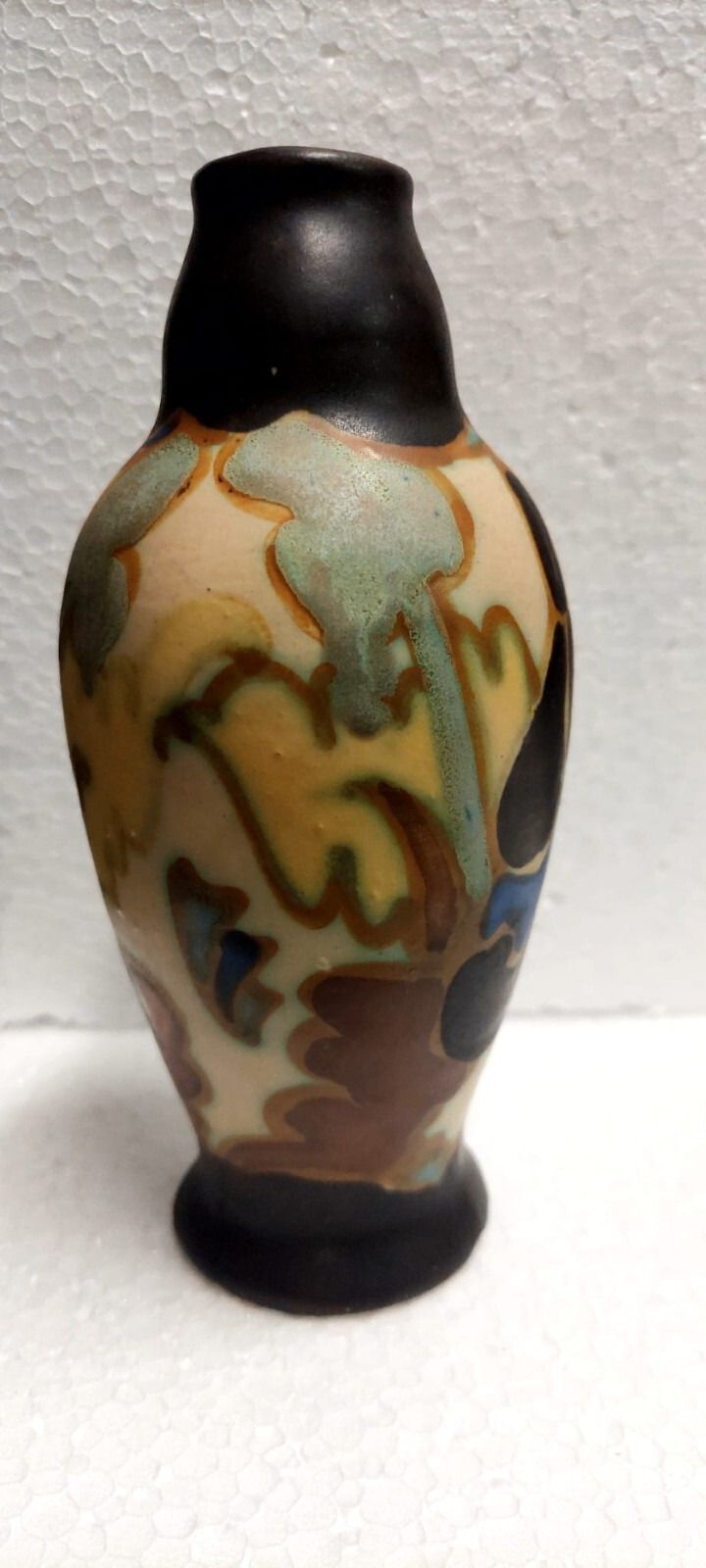 Ceramic Vase Montoise Bergen, Antoine Dubois, Belgium, Art Deco 1920 1930 photo vinterior