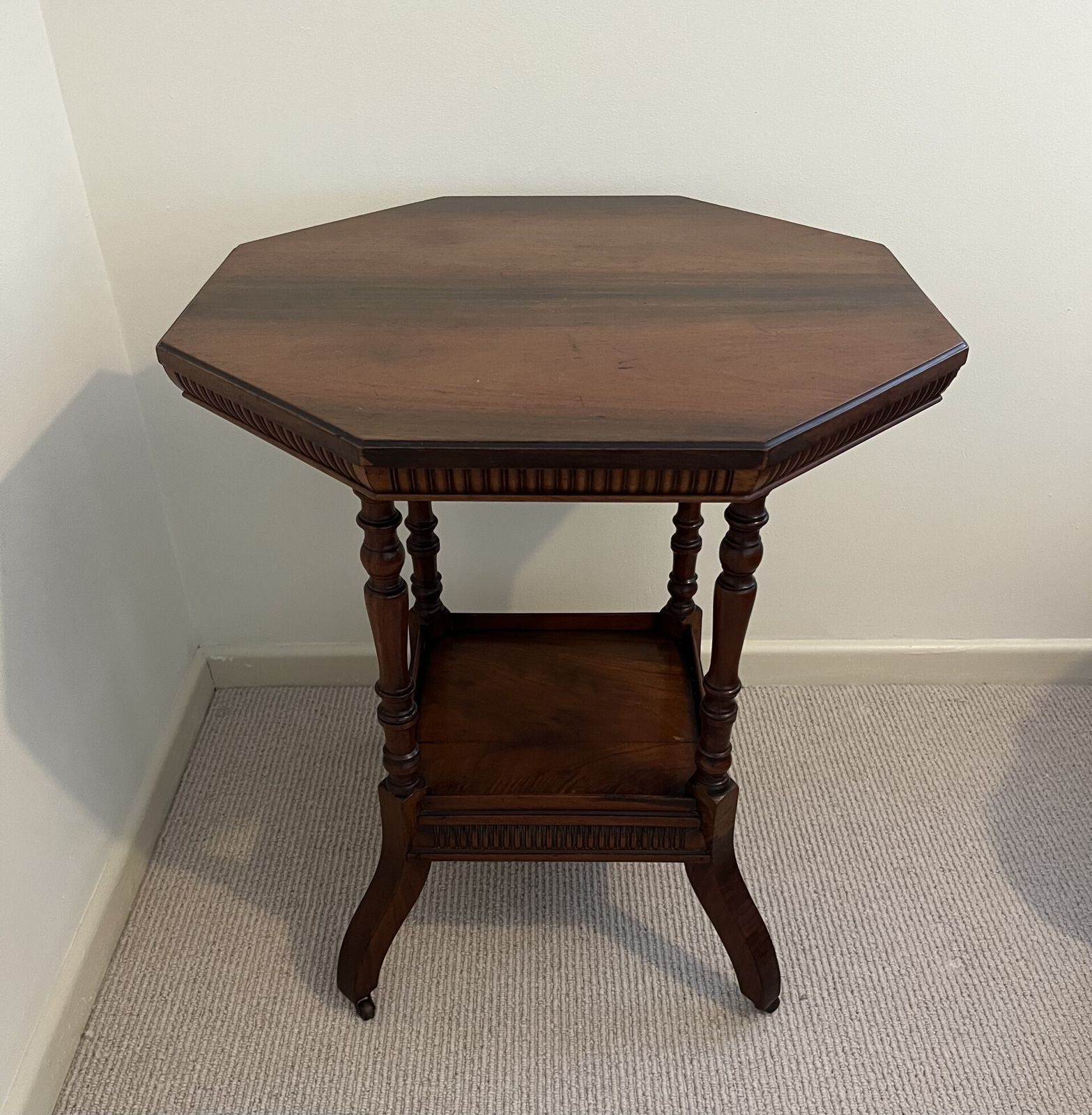 Shoolbred Aesthetic Movement Side Table In Walnut photo 595.0