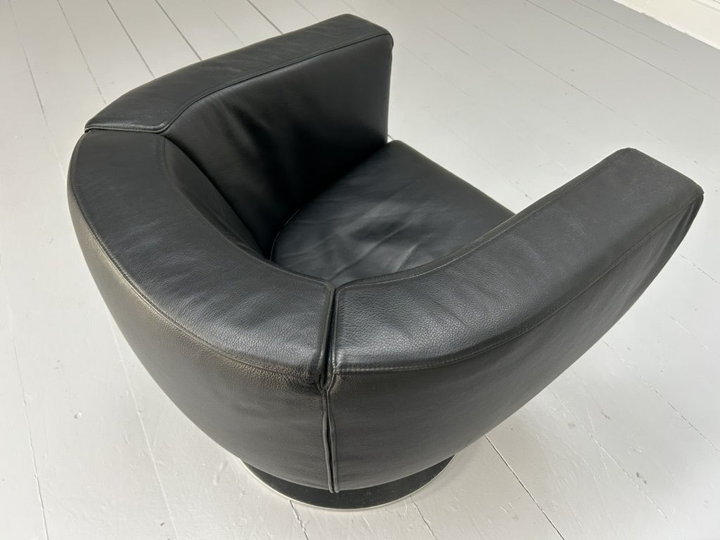 B&B Italia “Tulip” Armchair – In Black “Gamma” Leather photo for sale