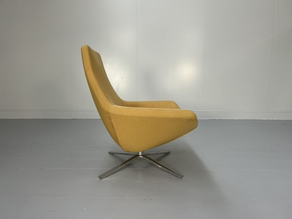 B&B Italia “Metropolitan Me100” Armchair – In Yellow Wool photo Furniture