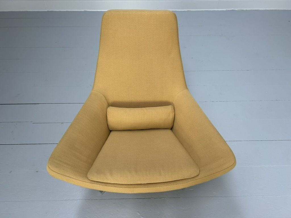 B&B Italia “Metropolitan Me100” Armchair – In Yellow Wool photo vintage