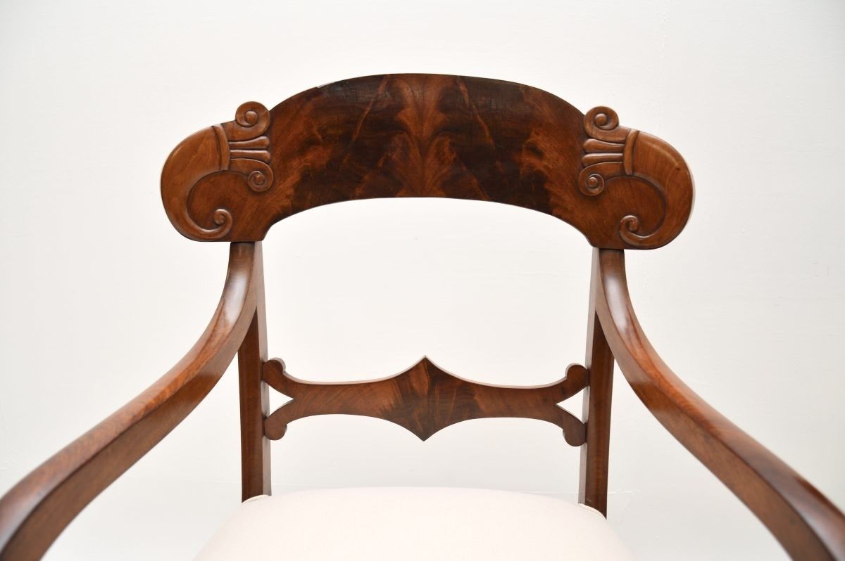 Pair Of Antique Swedish Mahogany Armchairs photo Furniture