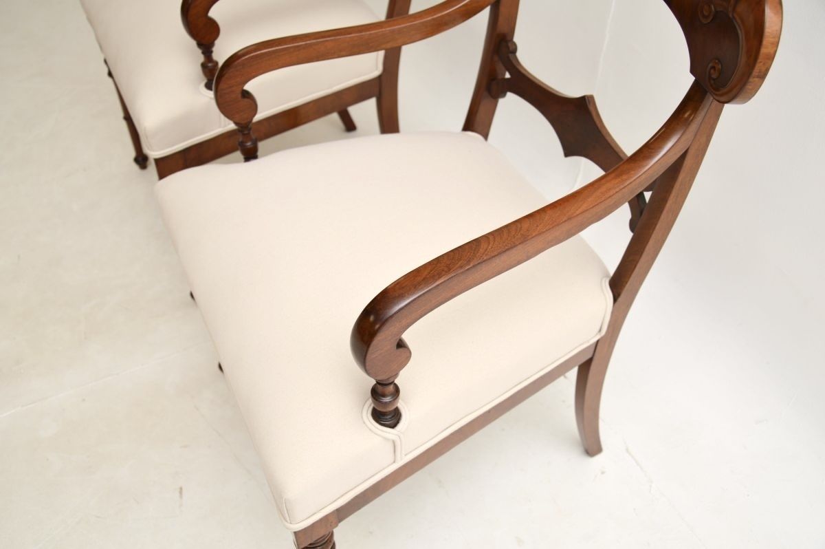 Pair Of Antique Swedish Mahogany Armchairs photo buy