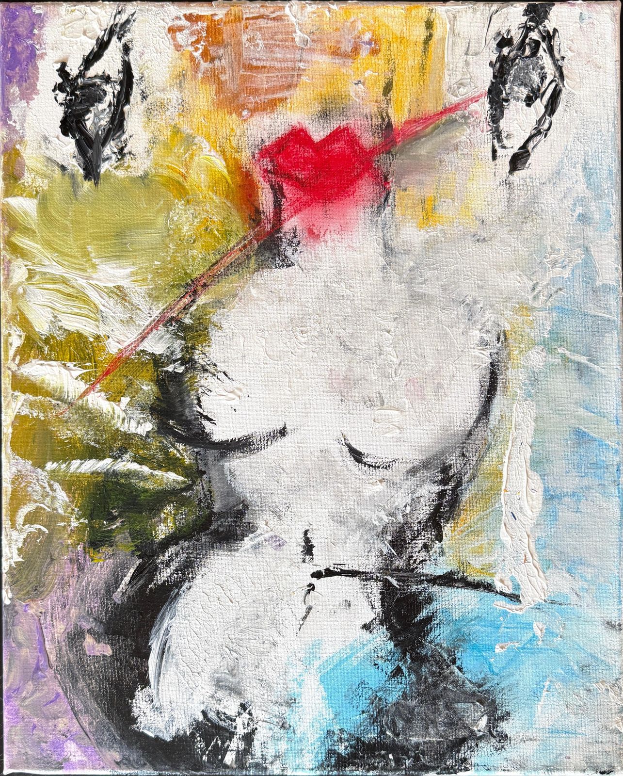 Nerea Chaos Femme Fatale Oil On Canvas Nude Painting 2025