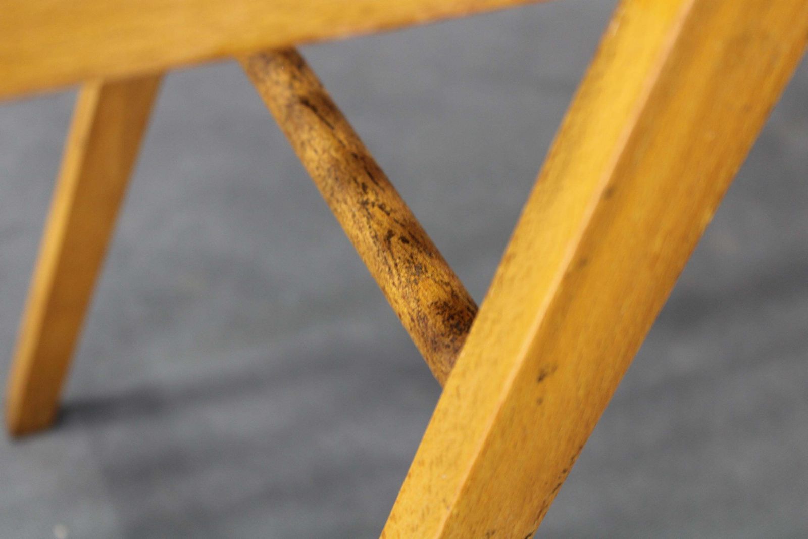 photo vinterior 1960s Uluv Solid Beech Flower Stand, Czechoslovakia