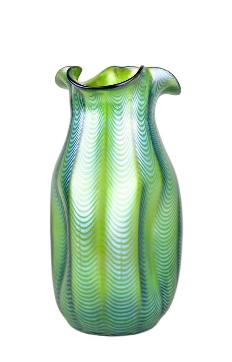 19th Century Art Nouveau Glass Vase By Loetz   Crete Phaenomen, Cz Circa 1898