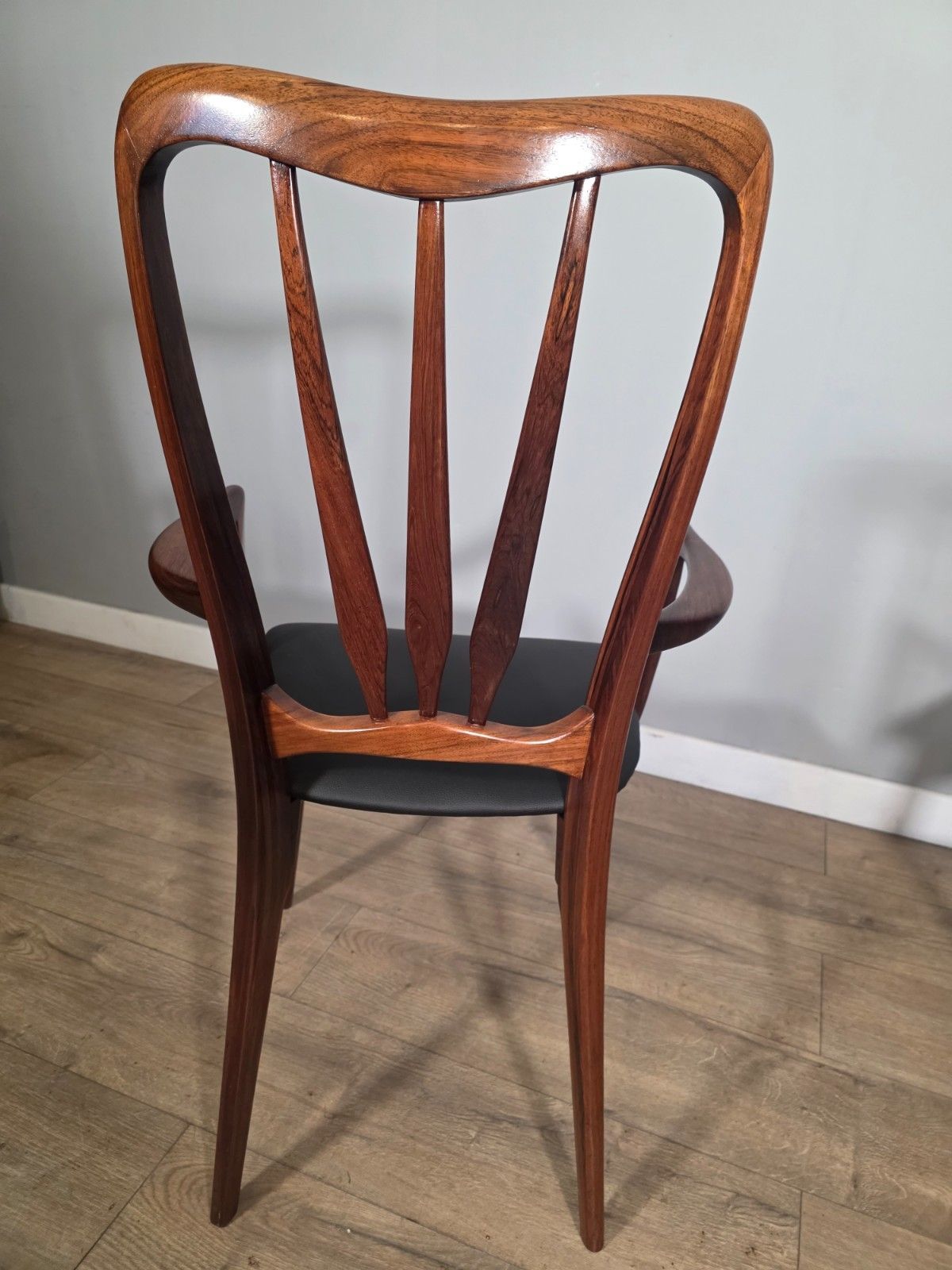 photo buy Set Of 6 Danish Rosewood Mid Century 1960s Dining Chairs By Niels Koefoed