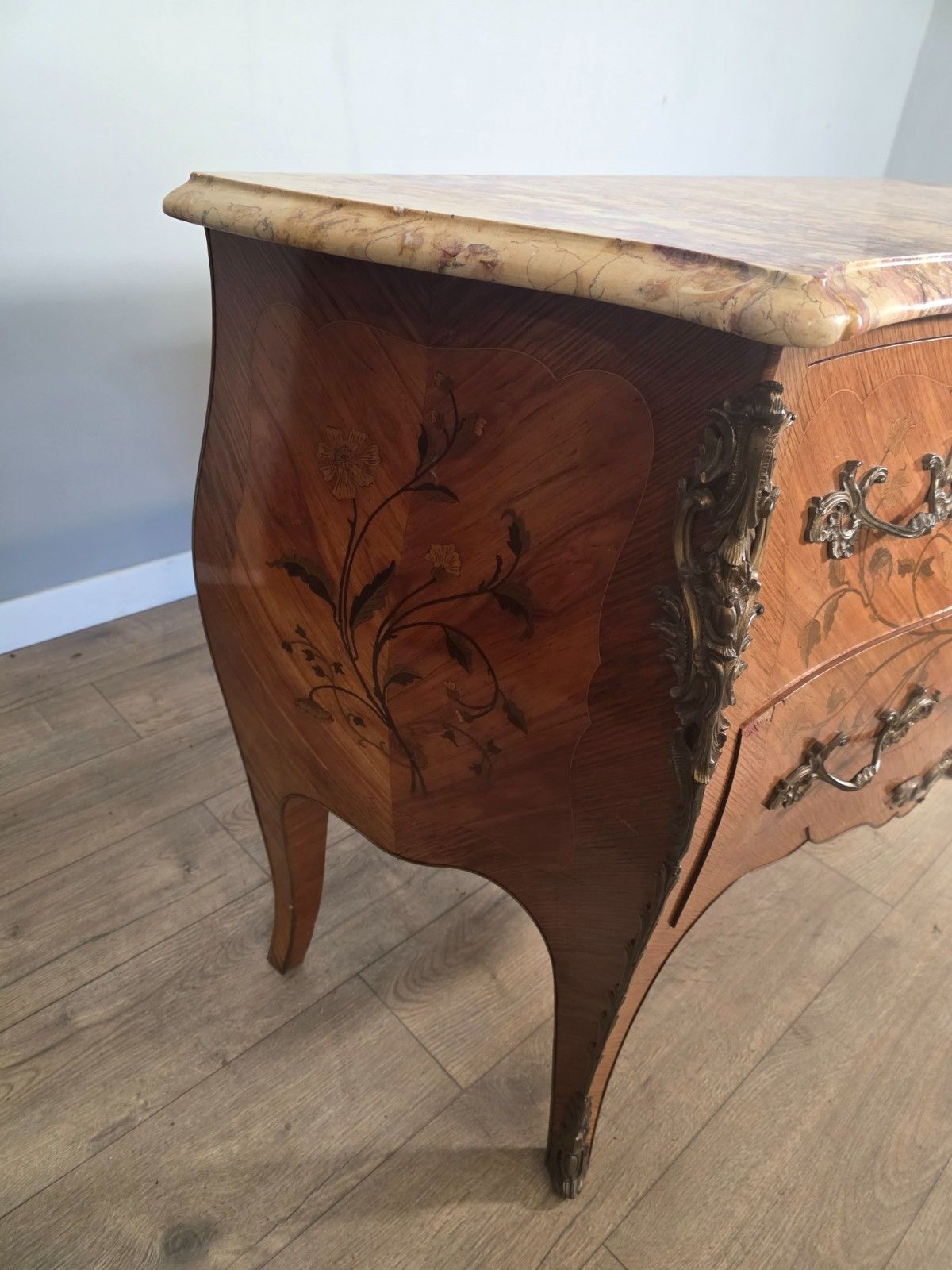 photo for sale 1920s Antique French Marble Top Commode/Chest