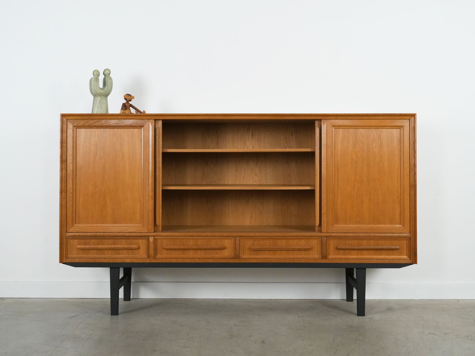Oak Highboard Danish Design 1960s Production Denmark photo for sale