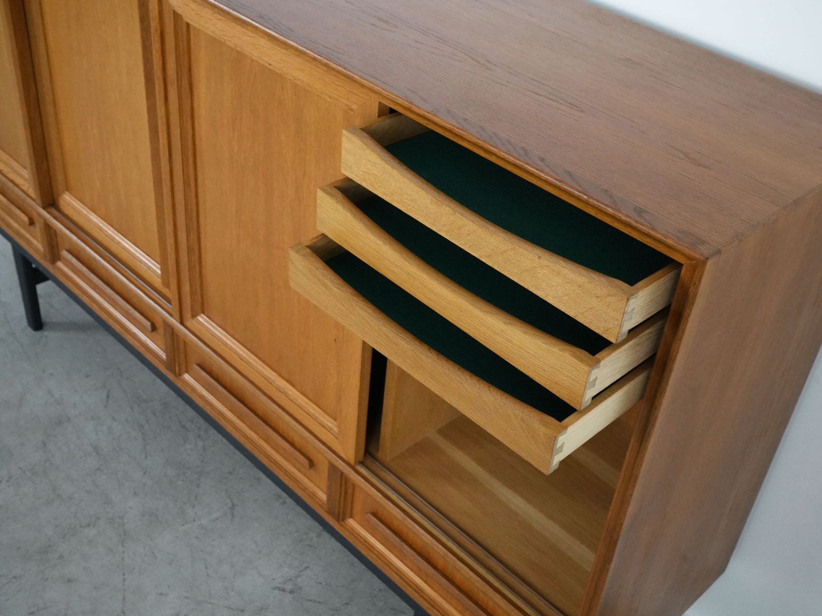 photo furniture Oak Highboard Danish Design 1960s Production Denmark