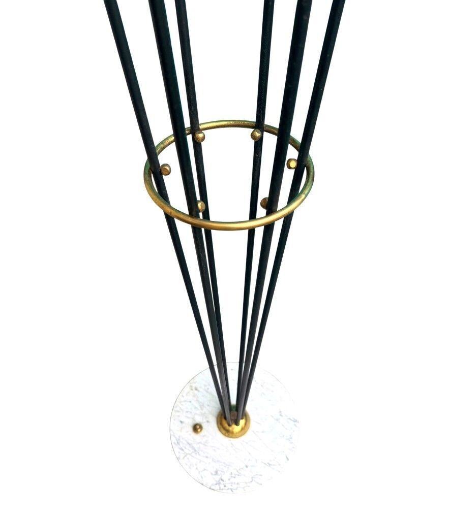 An Orignal 1950s Stilnovo Black Lacquer And Brass Six Light Floor Lamp photo buy