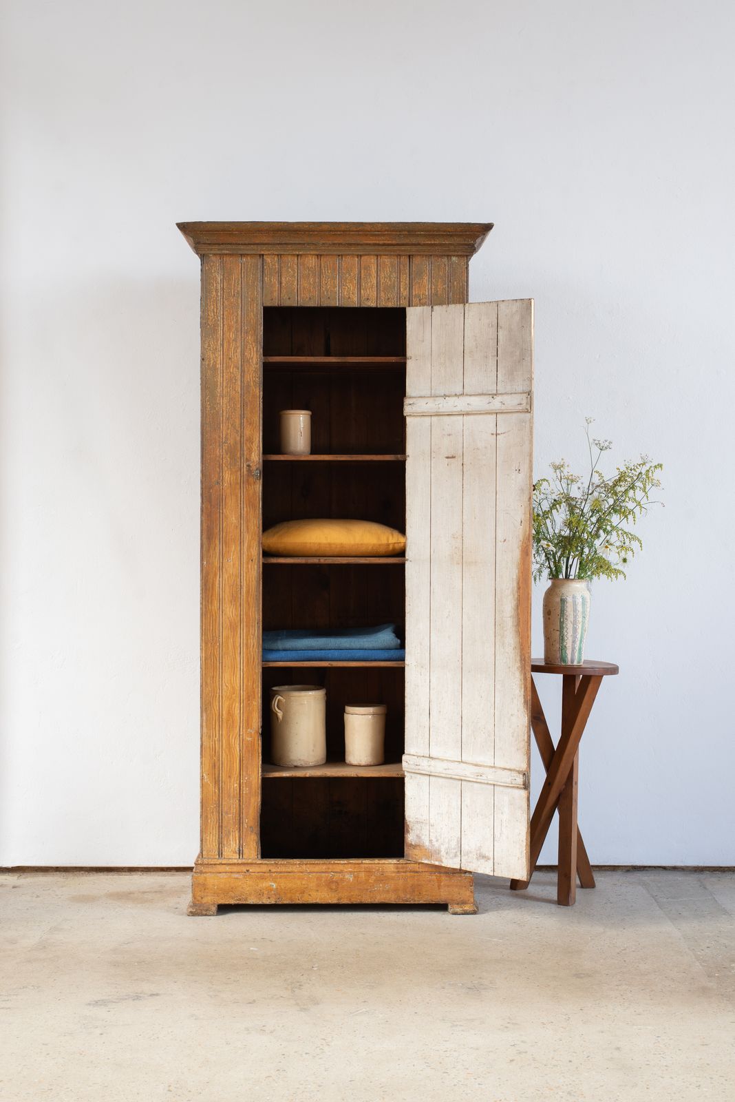 19th Century Butt And Bead Swedish Farmhouse Cupboard photo furniture