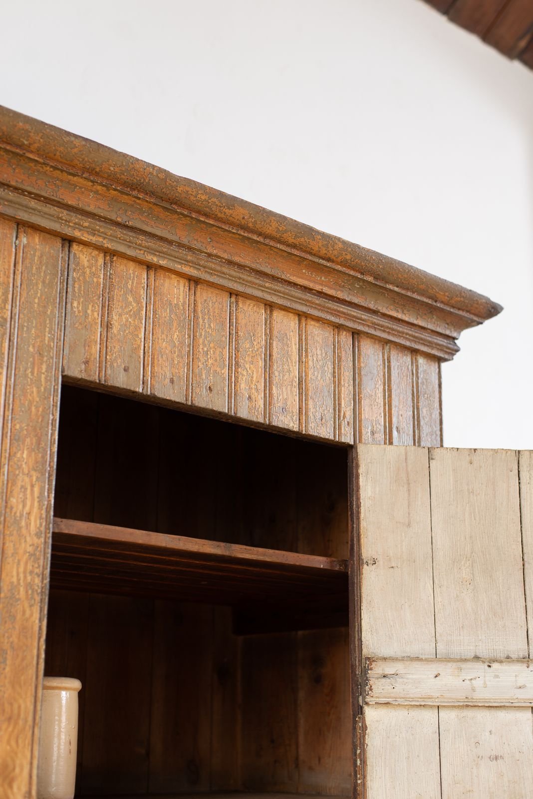 19th Century Butt And Bead Swedish Farmhouse Cupboard photo Furniture