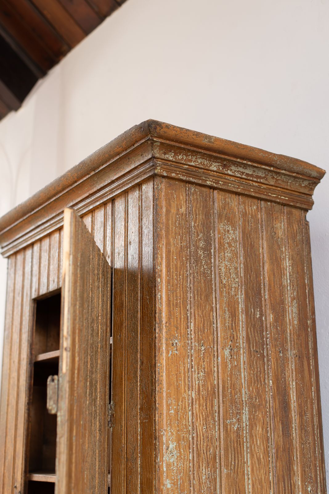 19th Century Butt And Bead Swedish Farmhouse Cupboard photo vintage