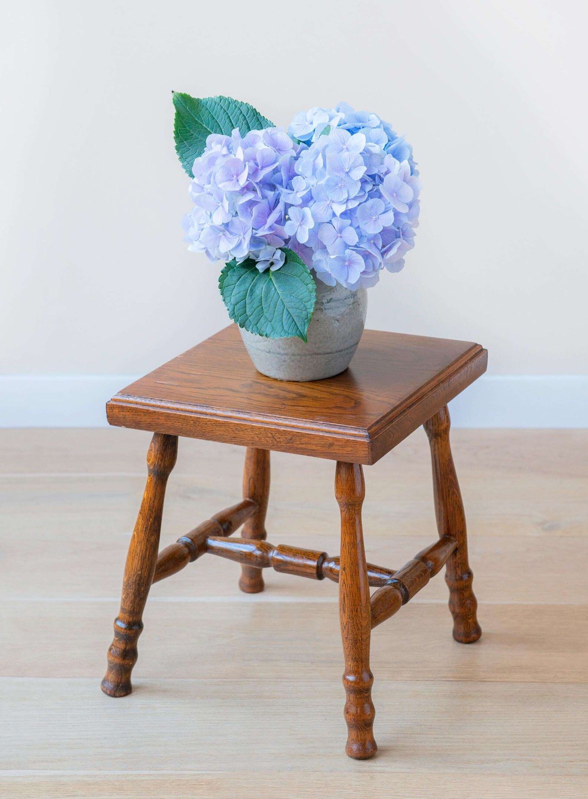 Antique Oak Stool, Old Square Plant Stand, Wooden Side Table With Hand Carved Legs, Small Farmers Stool, Country Home Decor photo furniture