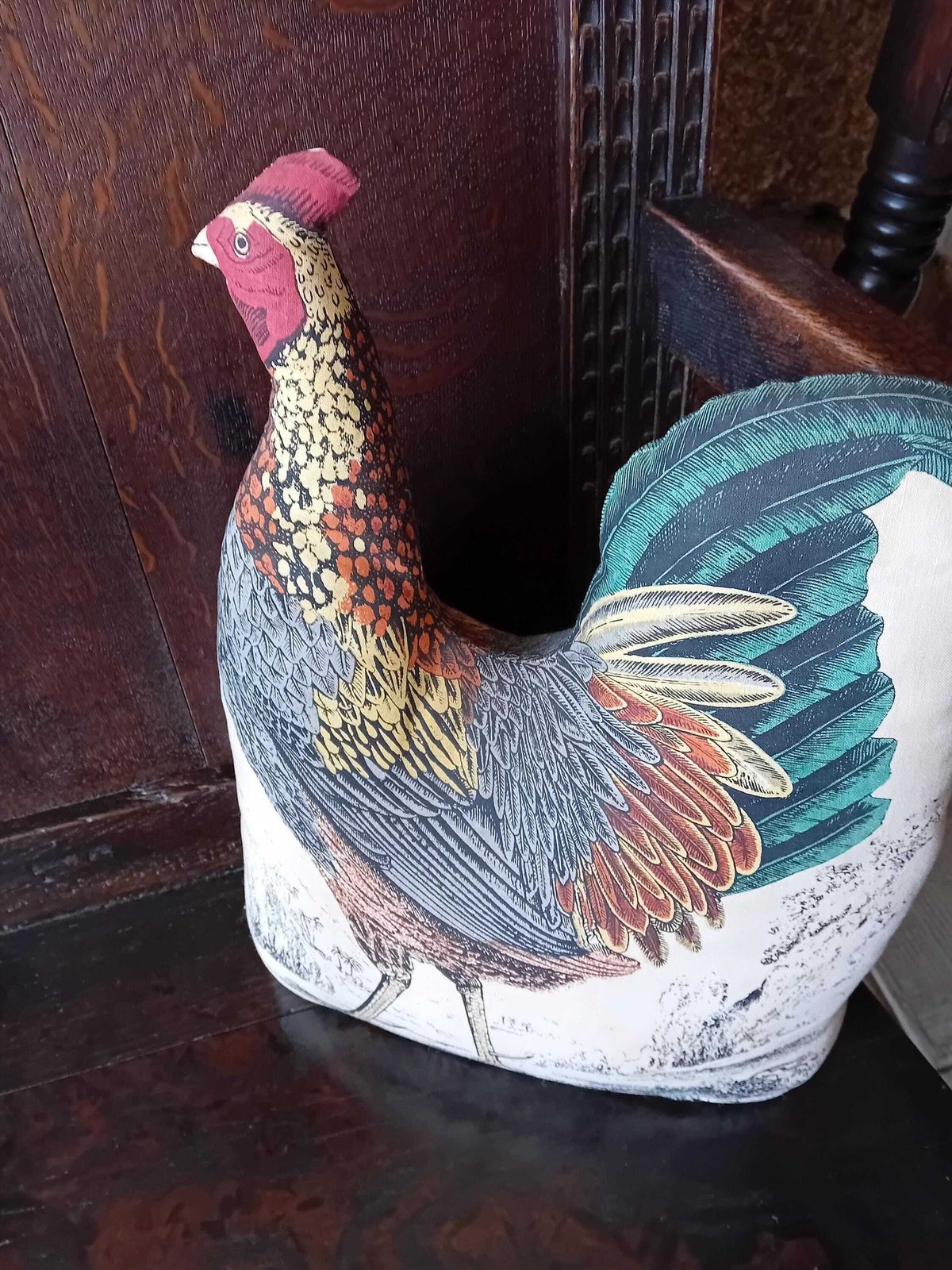 Rooster Cushion/Pillow Vintage Chicken Country Cottage Decor