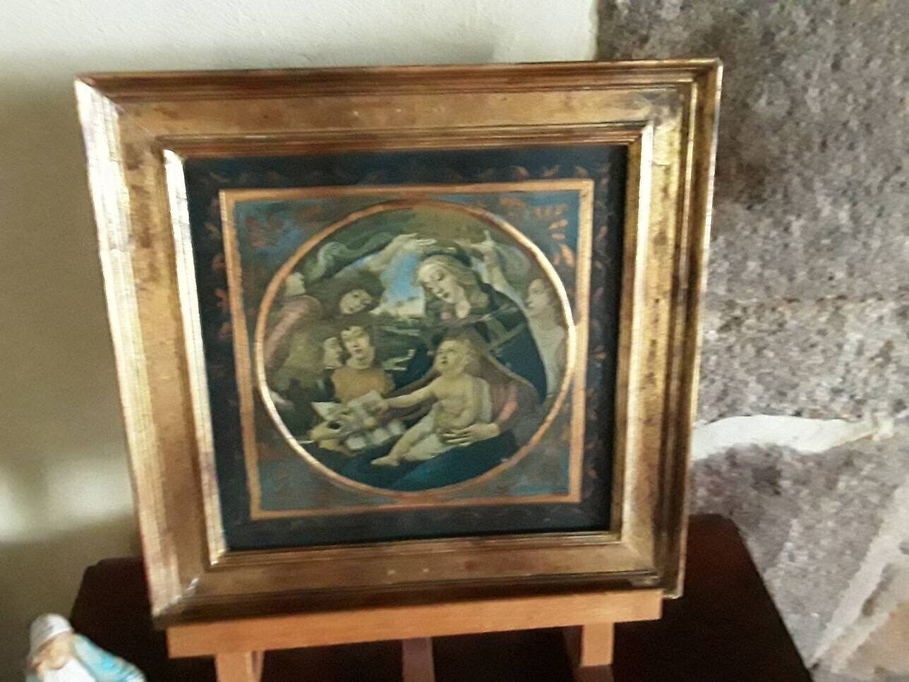 Mary Religious Print Maddona Of The Magnificat Original By Sandro Botticelli photo furniture