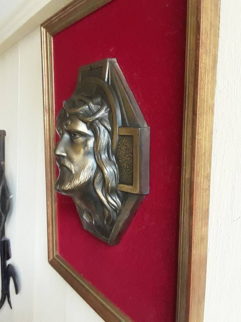 Jesus Passion Of Christ Statue A Mounted Sculpture By Louis Delaunay French Vintage photo 136.0