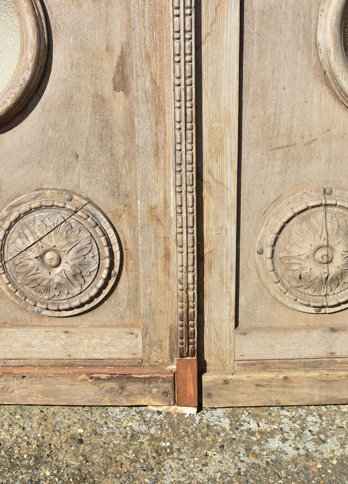 Large Pair French Architectural Doors Haussmann Style photo vintage