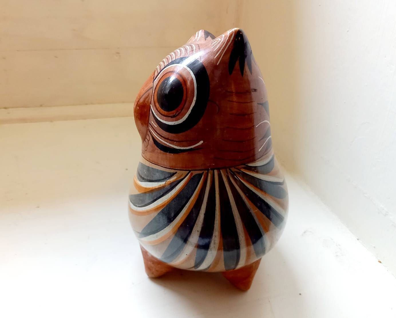 photo furniture Large Vintage Tonala Owl Mexican Art Pottery Mid Century Decor