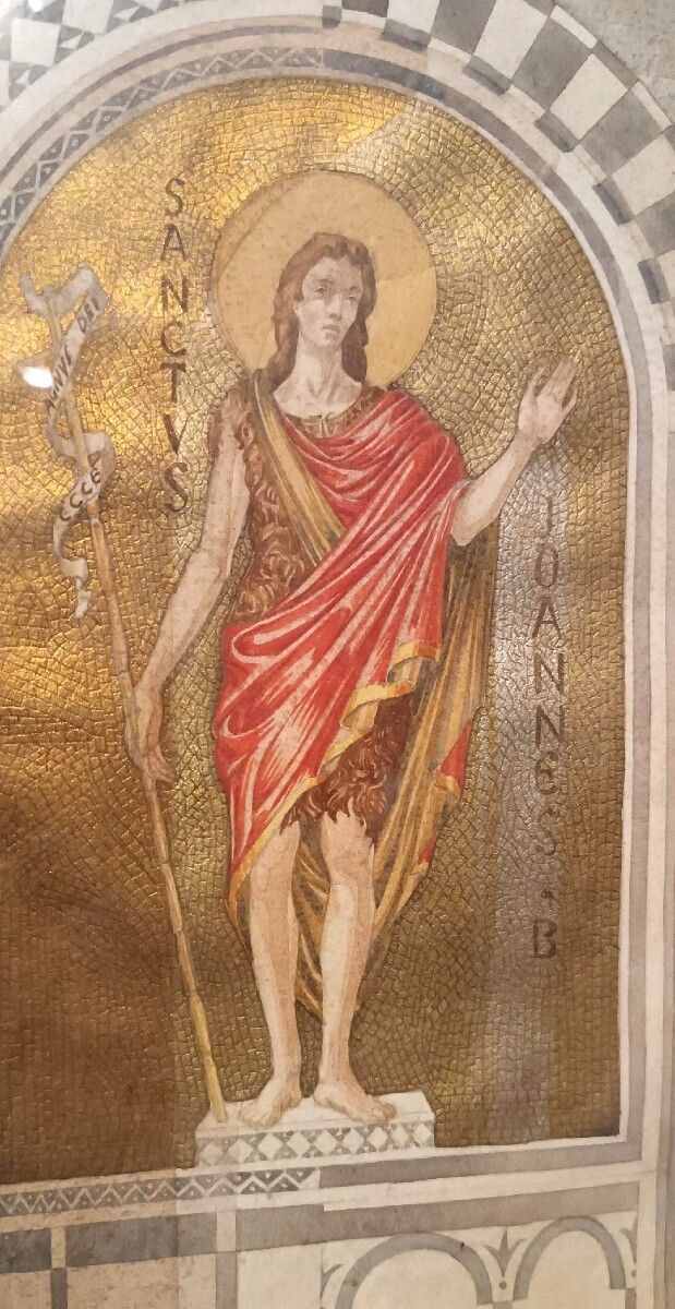 Watercolor On Paper With Frame, Early 1900s, Saint John The Baptist photo 136.0
