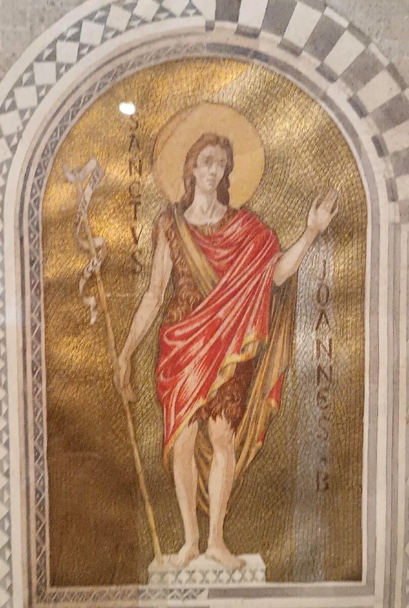 Watercolor On Paper With Frame, Early 1900s, Saint John The Baptist photo buy