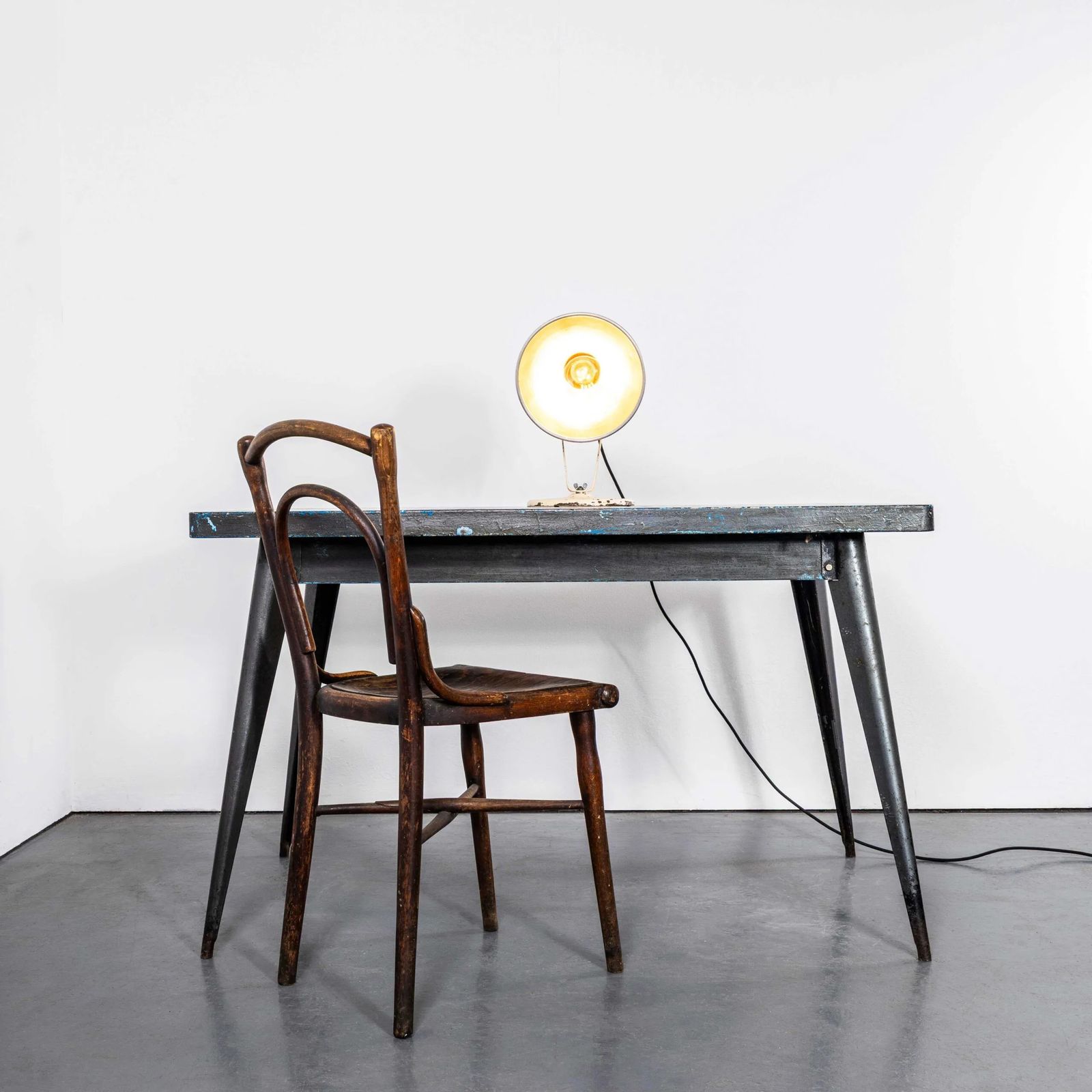 1940’s English Gamages Holborn Desk Lamp – 10 Inch photo 238.0