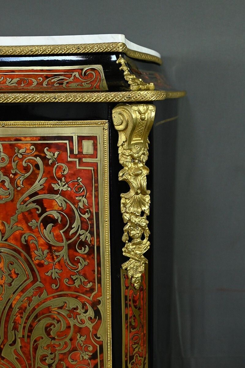 Furniture Secretary In “Boulle” Marquetry, Napoleon III Period – Mid 19th Century photo