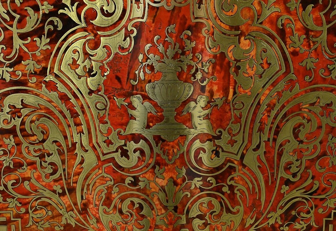 photo vinterior Secretary In “Boulle” Marquetry, Napoleon III Period – Mid 19th Century