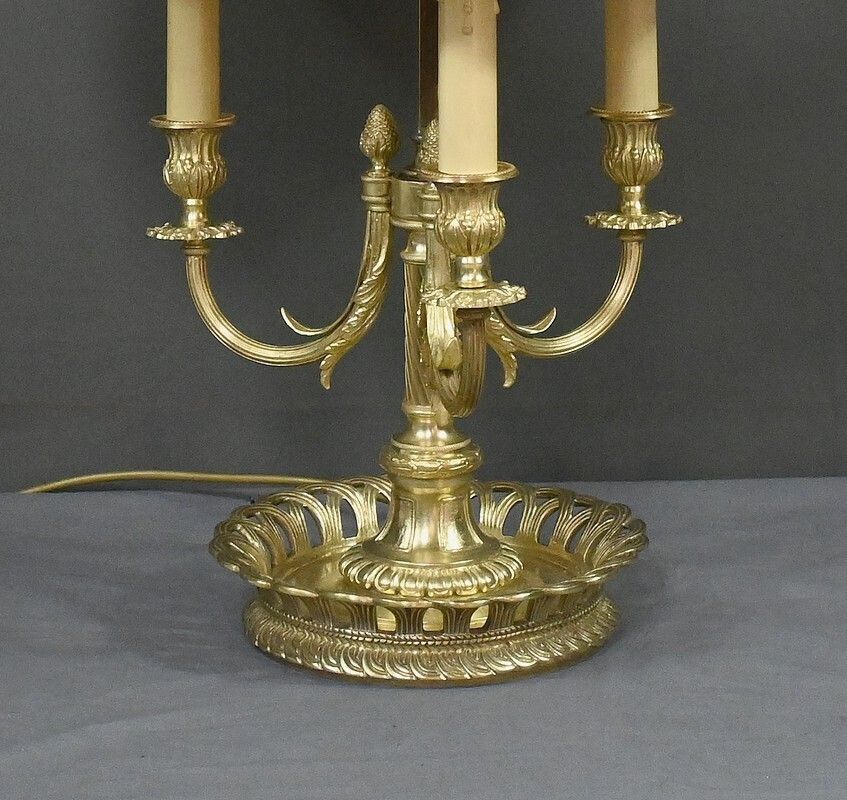 photo for sale Large Gilt Bronze Hot Water Bottle Lamp, Louis XVI Style – Part 1 Of The 20th Century