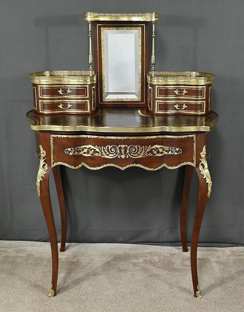Furniture Small Mahogany Lady's Desk, Napoleon III Period – Part 2 Of The 19th Century photo