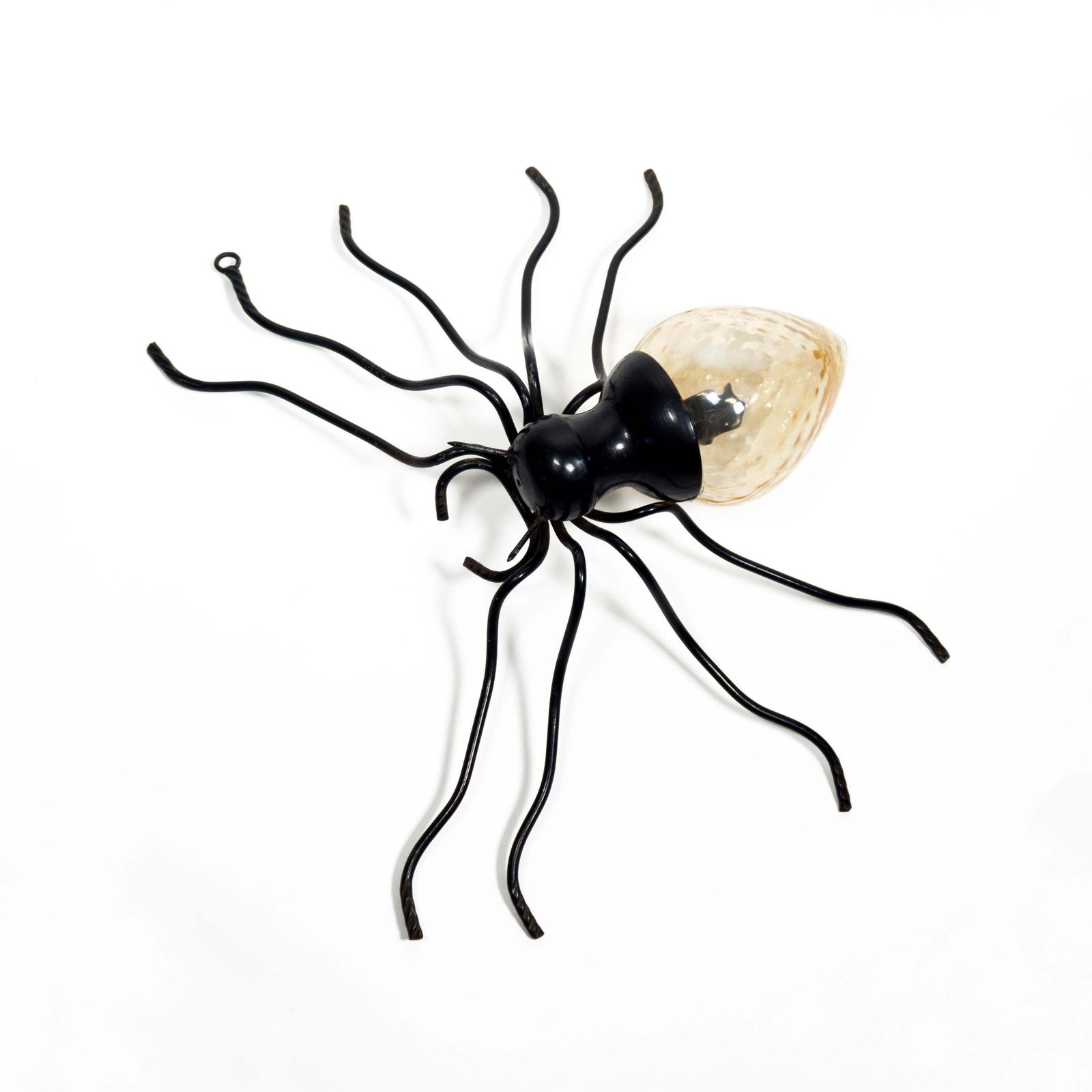 1960s Mid Century Modern Italian Murano Glass Spider Wall Lamp Sconce photo furniture