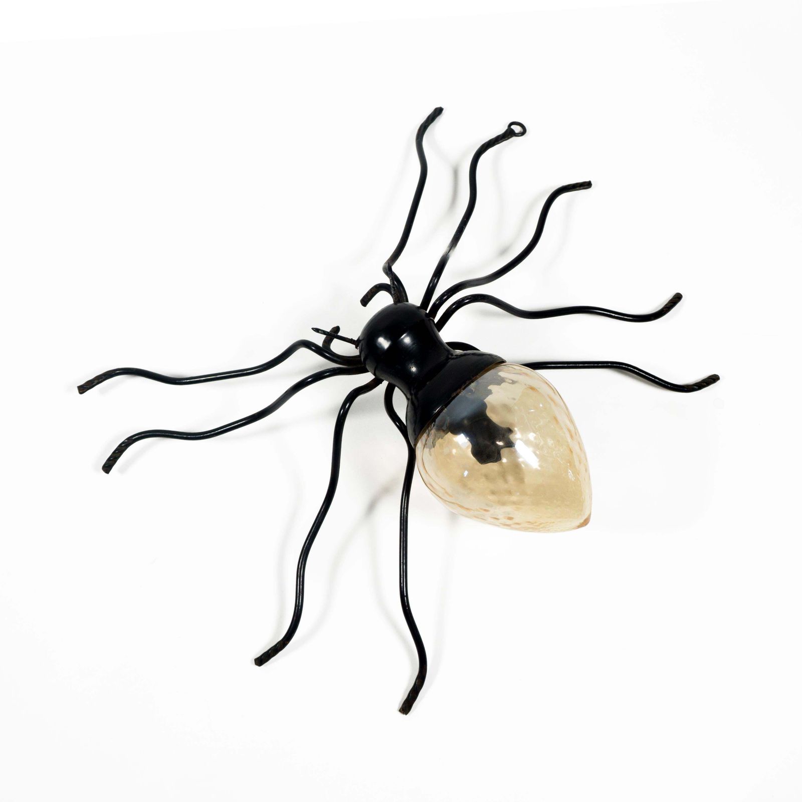 1960s Mid Century Modern Italian Murano Glass Spider Wall Lamp Sconce photo 1043.0