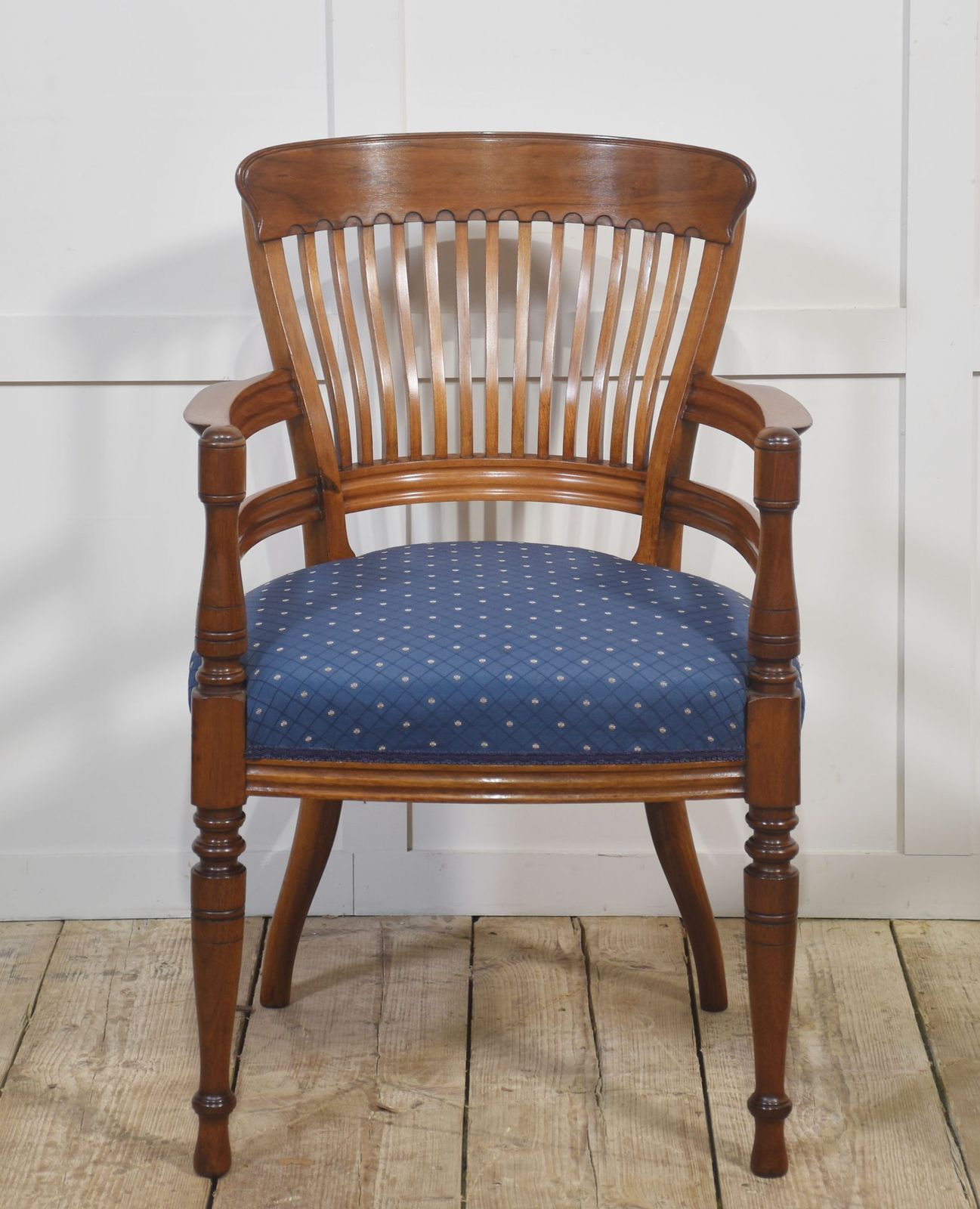 Pair Of Mahogany Elbow Chairs In The Manner Of E.W. Godwin photo 1530.0