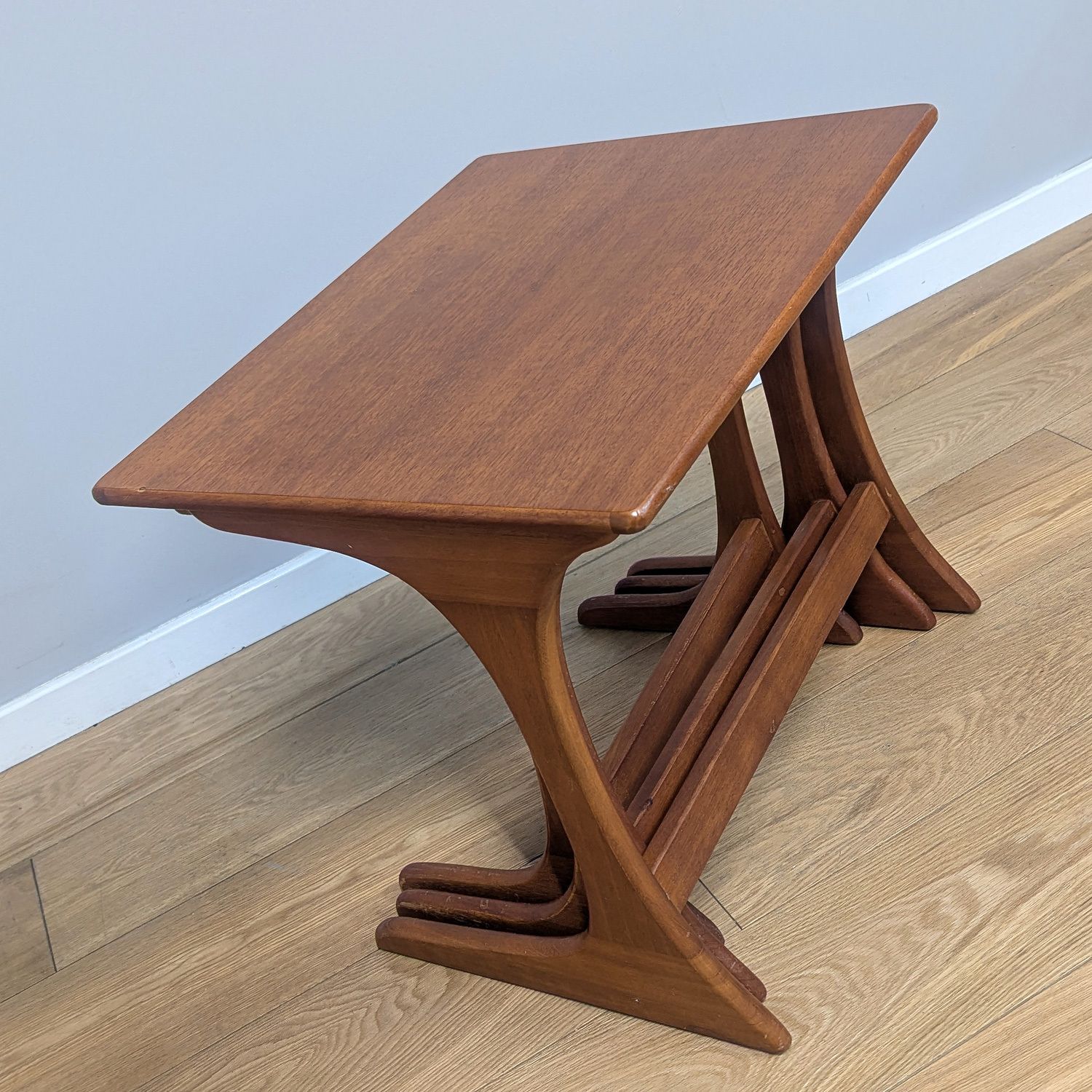 Vintage 1960s G Plan Set Of Three Teak Side Tables By Vb Wilkins photo buy