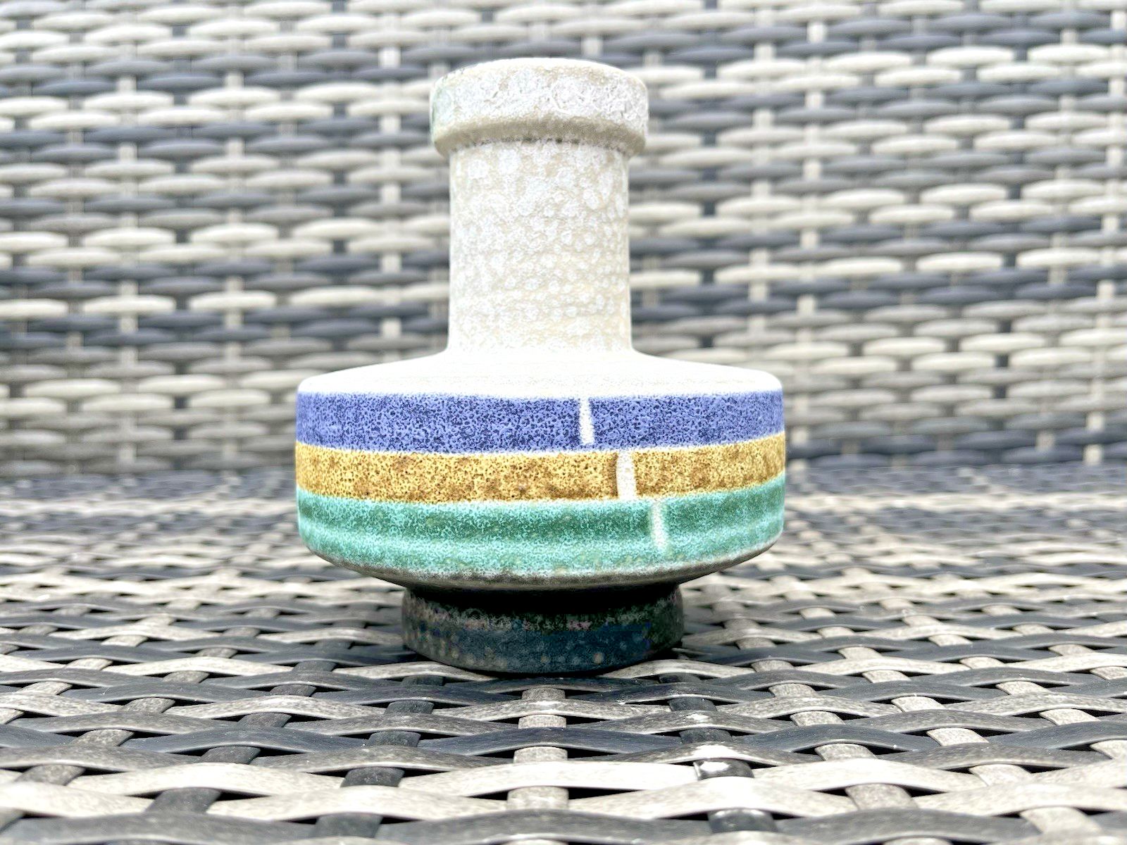 Mid Century 60's U Uebelacker Keramik West German Pottery Vase 1037/14 Space Age photo furniture