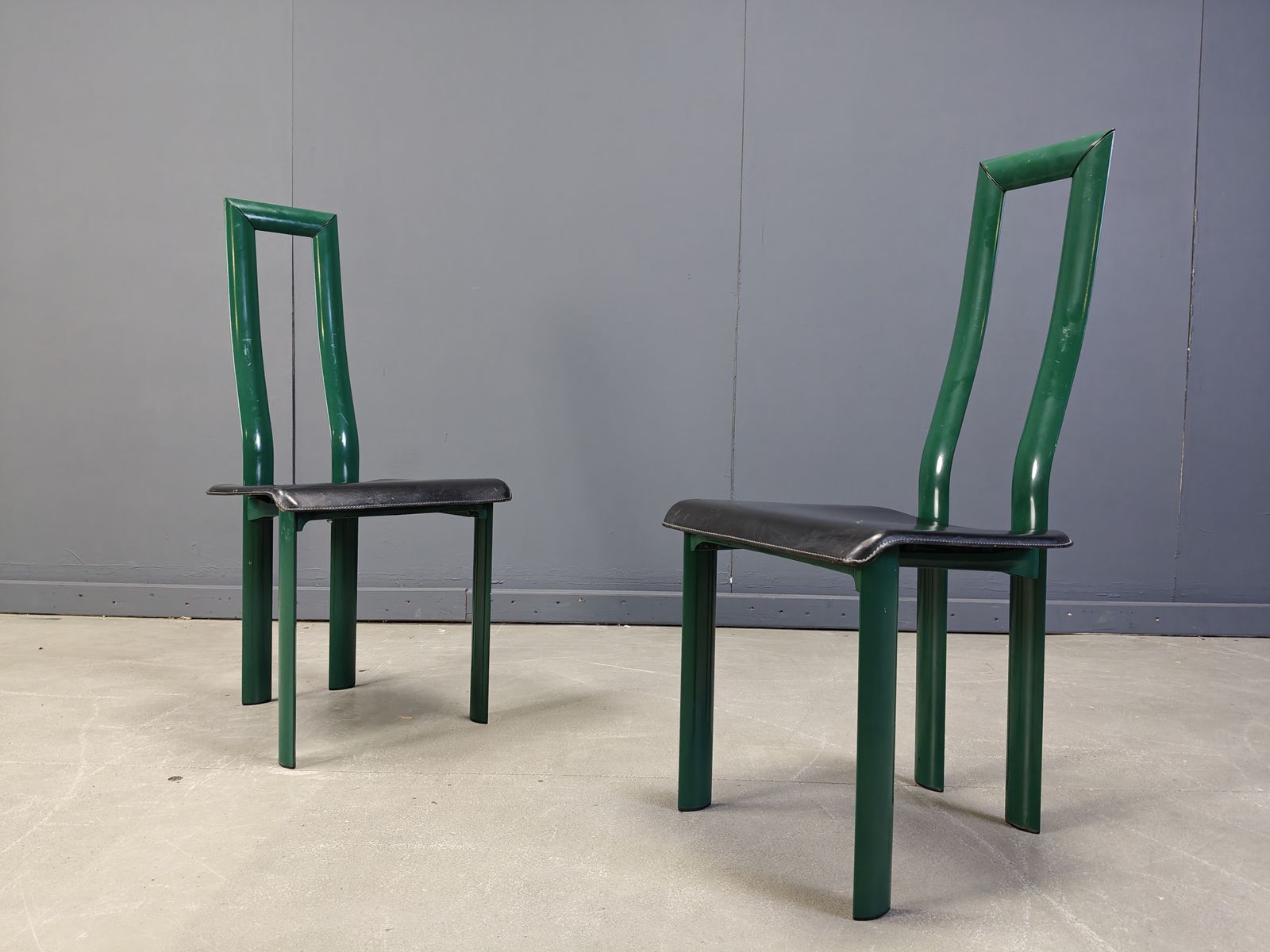 Italian Model Regia Dining Chairs By Antonello Mosca For Ycami, 1980s, Set Of 5 photo buy