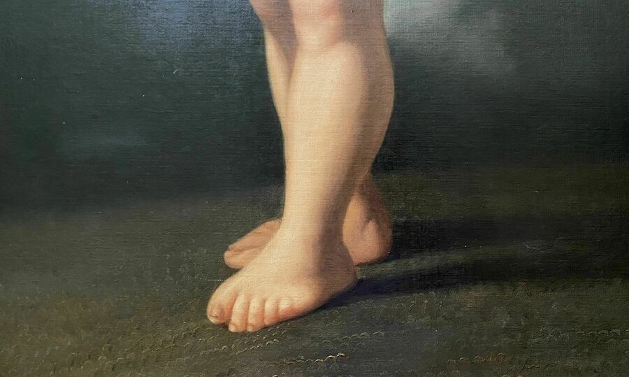 photo furniture C. 1790 Baroque Oil Painting Portrait Study Aft: Bartolomeo Schedoni (1578 1625)