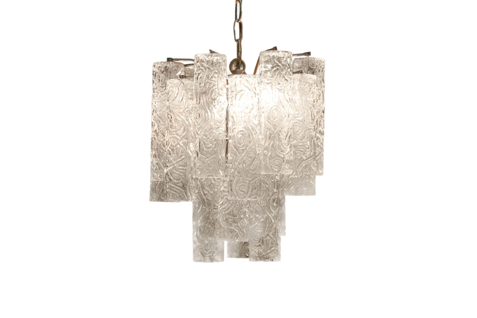 Murano Tronchi Chandelier By Toni Zuccheri For Venini