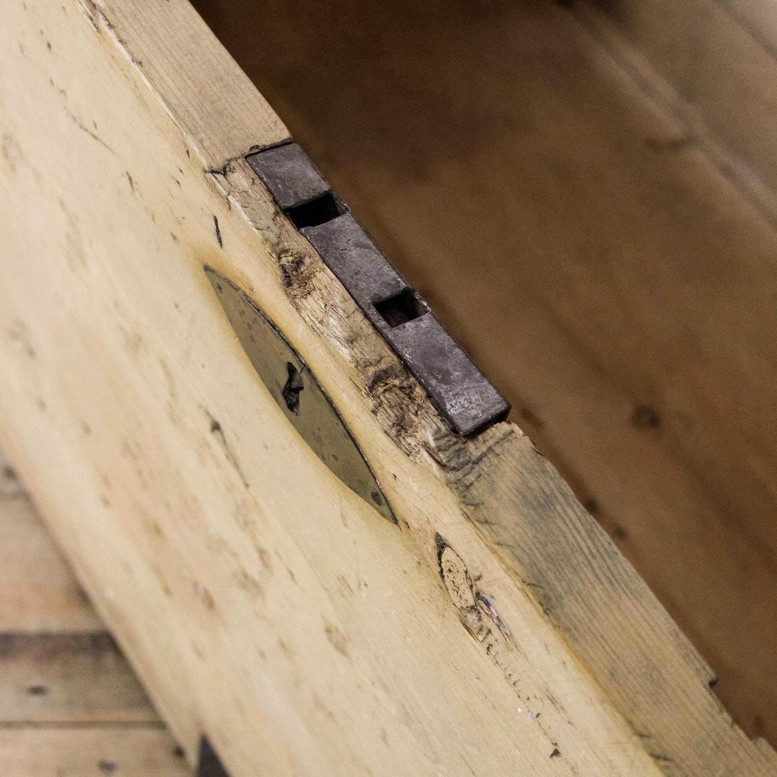 Furniture Antique Pine Metal Bound Chest | Antique Furniture | Antique Trunk | Antique Storage | Pine Trunks | Blanket Box photo