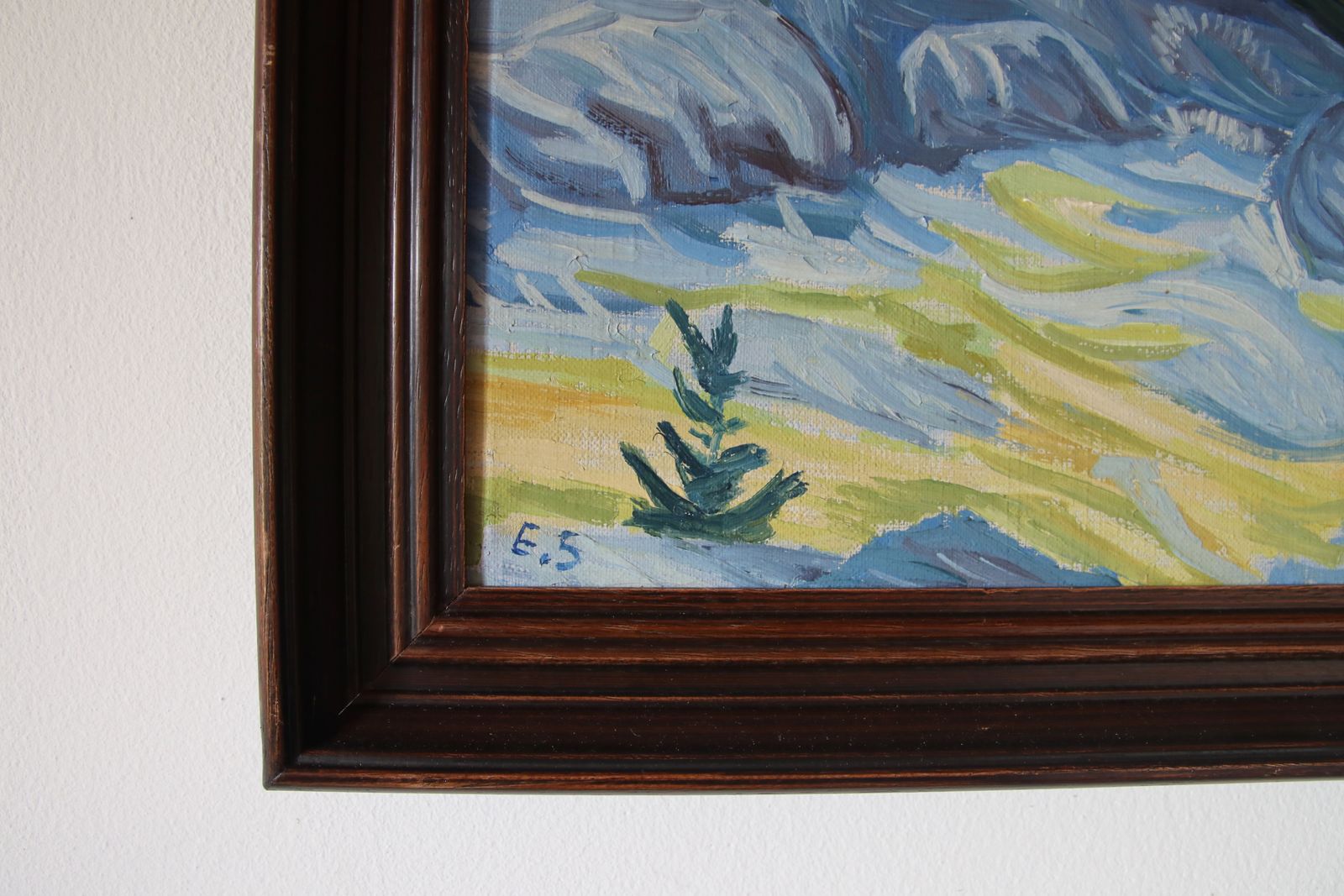 Danish Post Impressionist Oil Painting By Es From Horsens photo Art